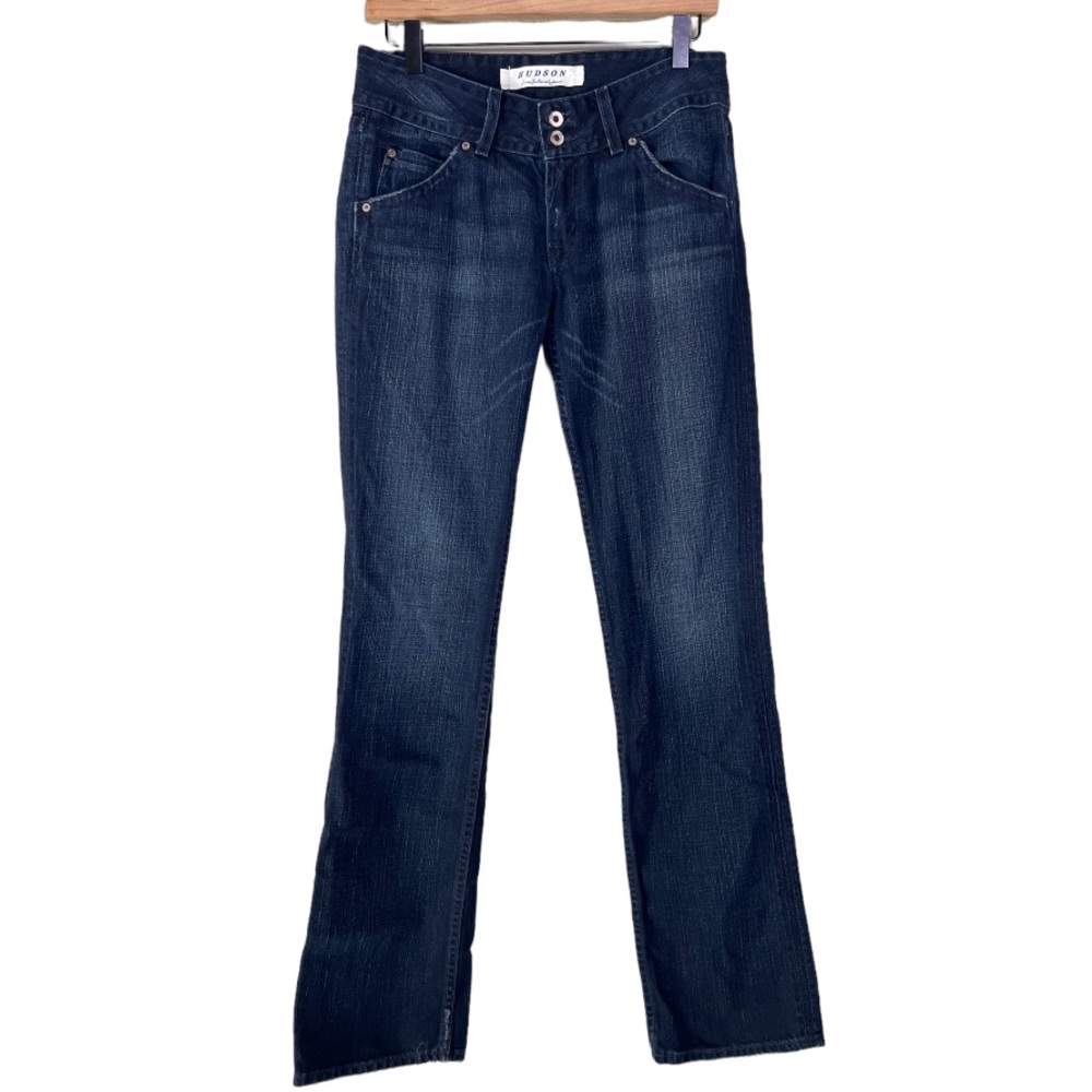 Hudson Fine Tailor Fit Womens Baby Bootcut Jeans Straight Leg Size 28